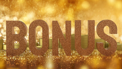 Bonus for Reword for Job or Business concept 3d Rendering.