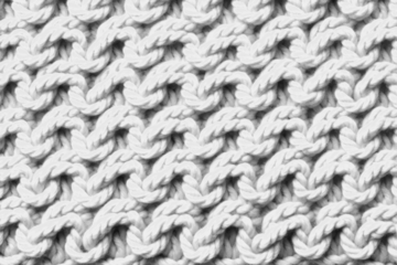 Monochrome twisted rope pattern fabric texture png overlay effect, transparent background