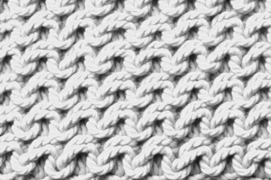 Monochrome twisted rope pattern fabric texture png overlay effect, transparent background