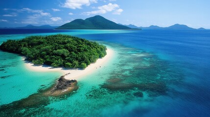 Fototapeta premium Great Barrier Reef showcases an exceptional array of marine species and conservation initiatives including establishment of marine sanctuaries research endeavors and global cooperation