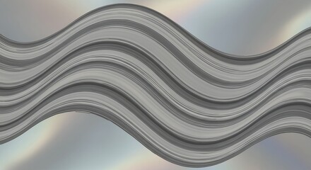 Wavy gray lines create an abstract motion against blurred backdrop