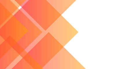 Simple withe background. flat withe gradation wavy geometric background.  orange geometric triangle shapes. creative minimalist and various modern geometric shapes for background perfect for wallpaper