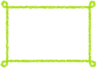 手描きのクレヨン素材　背景　フレーム