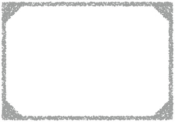 手描きのクレヨン素材　背景　フレーム