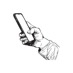 hand holding a smart phone