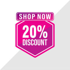 20% Discount Banner - Best Deal Offer Template