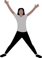 People Jumping Illustration