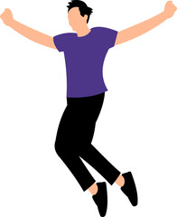 People Jumping Illustration