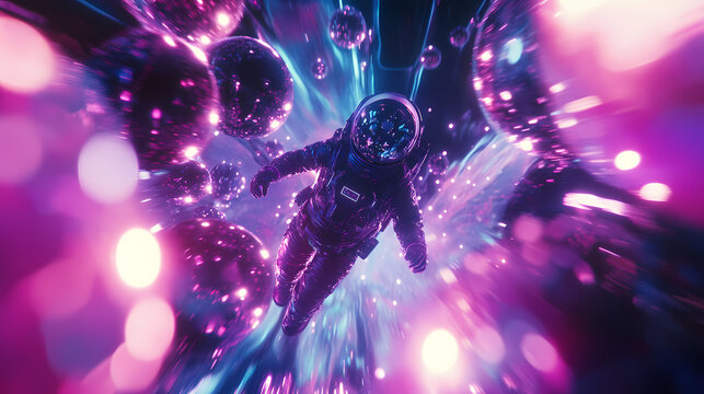 astronaut quantum floating dimension