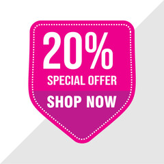 20% Discount Banner - Best Deal Offer Template