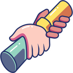 Fototapeta premium Mutual Assistance Icon