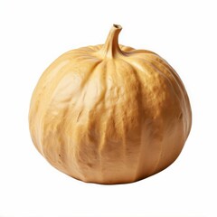 A Simple Still Life of a Single Butternut Squash with Warm Earthy Tones and Smooth Skin Texture