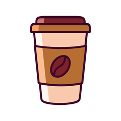 Coffee culture takeaway cup with sleeve