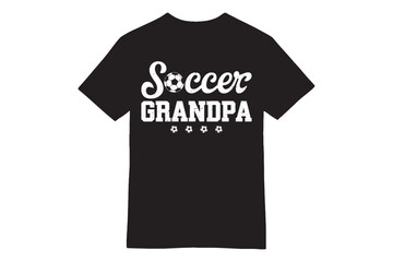 Soccer Grandpa Elegant Minimalist T-shirt