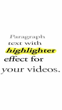 Vertical 3D Camera with Text and Hand Drawn Highlighter