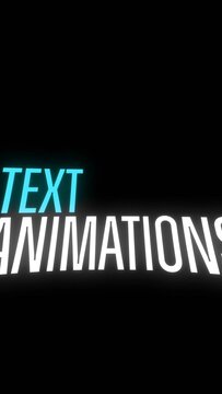 Vertical Camera Roll Text