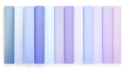 Fototapeta premium A gradient of soft pastel colors in vertical strips for creative design use.