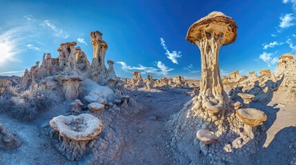 Bizarre Rock Formations in the Desert