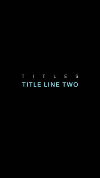 Vertical Modern Expansive Titles