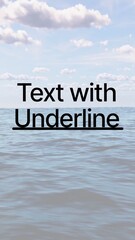 Vertical Text with Responsive Underline
