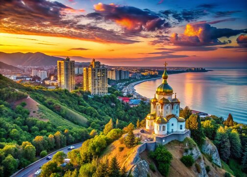 Panoramic Views: Krasnodar Region's Architectural & Natural Wonders, Russian Black Sea Coast