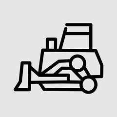 vector illustration of a tractor