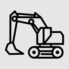 Naklejka premium excavator