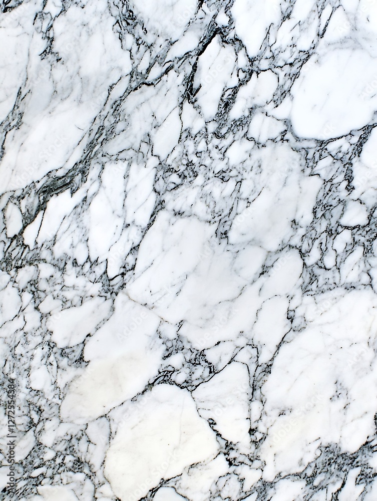Fototapete elegant marble surface with intricate veins and patterns for design : generative ai