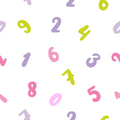 Arithmetic Mosaic, A Colorful Math Seamless Pattern