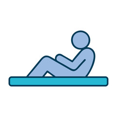 Mindfulness Meditation relaxation pose icon