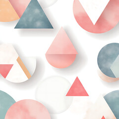 Abstract shapes in soft colors, ideal for modern design projects and backgrounds.