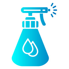 SPRAY vector single icon with a glyph gradient style	