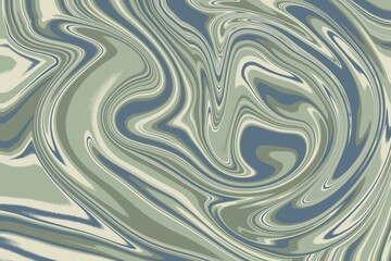 Steel blue and sage green marble effect texture with liquid flowing pattern. High-quality abstract background concept