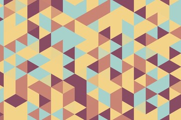 Triangular pixelated texture in yellow and teal with a vibrant geometric design. Abstract digital background concept