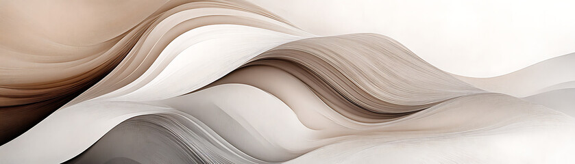 Abstract waves with soft tones creating a serene and calming visual experience.