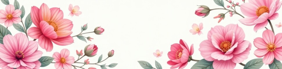 Delicate watercolor floral pattern, pastel hues, floral, nature, floral wallpaper