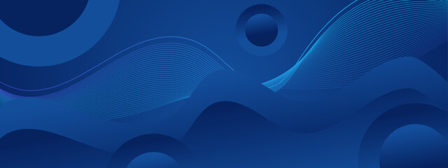 Blue abstract background with curved lines. Suitable for web design, presentations, graphic design projects, and digital art creations.