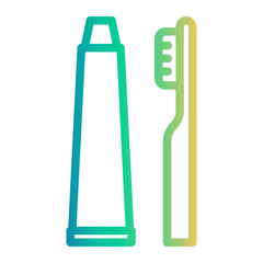 toothbrush Line Gradient Icon