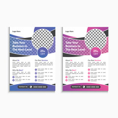Business flyer template design for company corporate poster