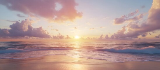 Peaceful Sunrise Beach Scene