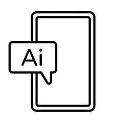 Generative AI interface icon