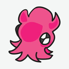 Dumbo octopus with white Background