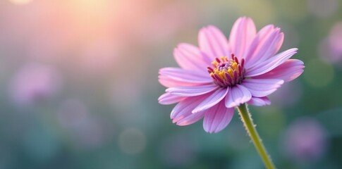 Soft focus of valerian flowers with pastel colors and delicate petals, anxiolytic plant, pastel colors