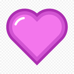 Hand drawn heart on white background. Valentines Day vector elements heart shapes love