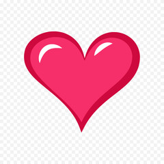 Hand drawn heart on white background. Valentines Day vector elements heart shapes love