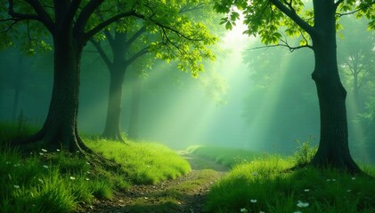 Il cammello cammina lungo un sentiero di foglie secche, verde, sentiero, paesaggio