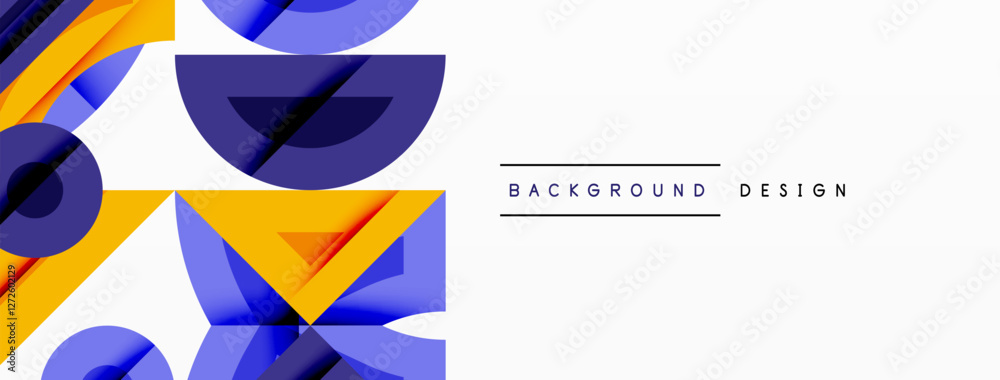 Poster abstract geometric background shapes forming a modern, symmetrical pattern. bold contrast, smooth gr