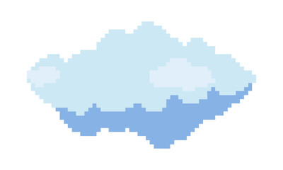 cloudy pixel art