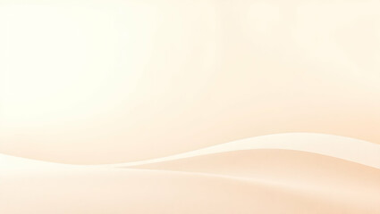 Soft, creamy white background with subtle, flowing curves in warm peach tones. Minimalist, elegant, and smooth with a gentle, inviting feel.
