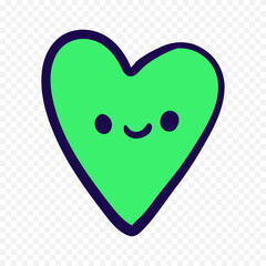 Hand drawn heart on white background. Valentines Day vector elements heart shapes love